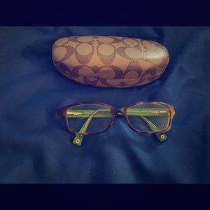 Coach glasses and case